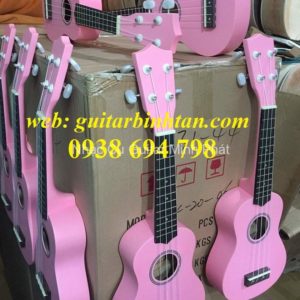 Đàn ukulele soprano màu hồng