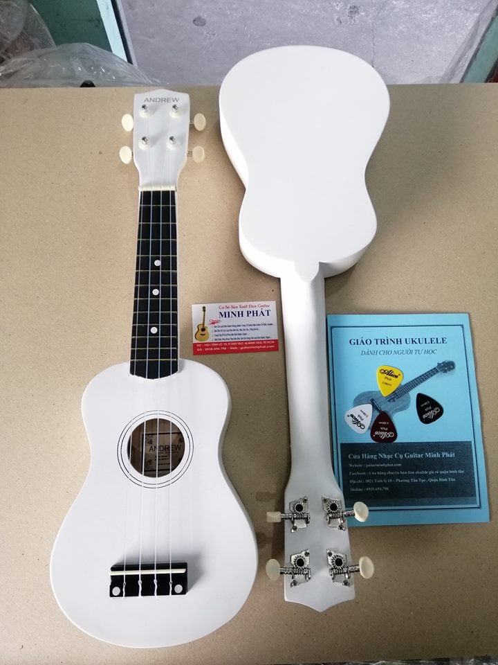 Mua đàn ukulele màu trắng tại nhạc cụ quận bình tân tphcm