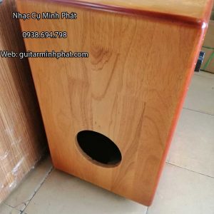 Trống cajon gỗ thông núm vặn dây snare - HÌnh ảnh chi tiết mặt sau của trống