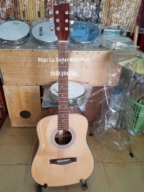 Guitar Acoustic Dáng D Gỗ Hồng Đào