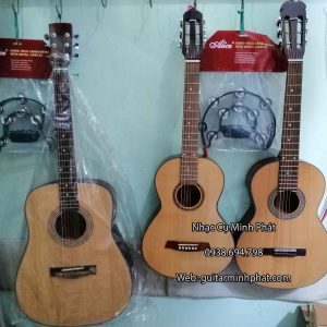 Đàn guitar đam size 3/4 làm từ gỗ hồng đào cho âm thanh vang và ấm