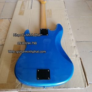 Mặt sau đàn guitar điện cổ nhạc màu xanh