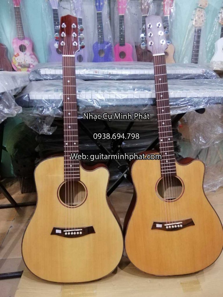Đàn guitar gỗ maple - mặt top thông cho chất lượng âm thanh hay nhất