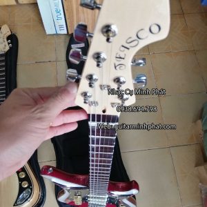 đàn guitar điện vọng cổ phím lõm có octau tiếng đôi, phím inox, có ty chỉnh cần đàn