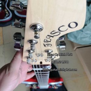 Cửa hàng bán đàn guitar điện phím lõm tesco màu đỏ đẹp chất lượng tại tphcm