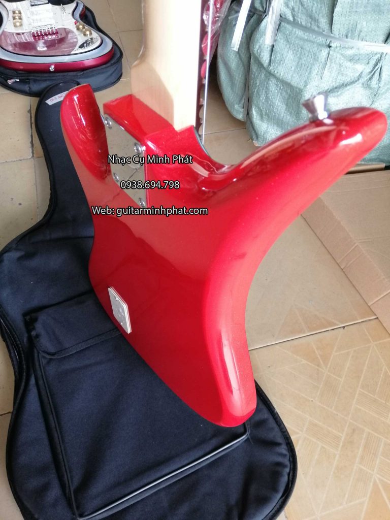 Cửa hàng bán đàn guitar điện phím lõm tesco màu đỏ đẹp chất lượng tại tphcm