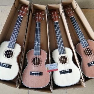 Đàn Ukulele Concert Gỗ Mahogany Thương Hiệu G-Danube - Mặt lưng full gỗ Mahogany- Ukulele Minh Phát