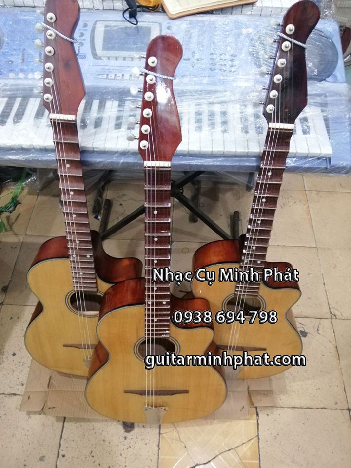 Cửa hàng bán đàn guitar thùng vọng cổ phím lõm gỗ thông chất lượng cho người mới tập chơi - liên hệ 0938 694 798