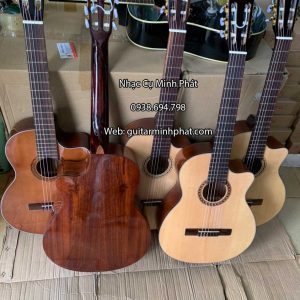 Top những mẫu đàn guitar classic dáng khuyết gỗ hồng đào nguyên tấm giá rẻ