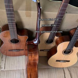 Top những mẫu đàn guitar classic dáng khuyết gỗ hồng đào nguyên tấm giá rẻ