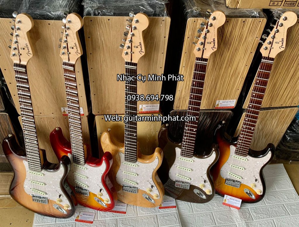 Địa chỉ cửa hàng chuyên bán đàn guitar điện phím lõm Fender cao cấp chất lượng thân đàn hoàn toàn làm từ gỗ thịt tự nhiên. Liên hệ 0938 694 798 hoặc Zalo 0984 694 798