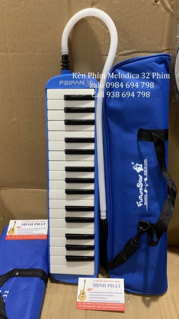 Kèn Phím Melodica 32 phím màu xanh dương giá rẻ chất lượng