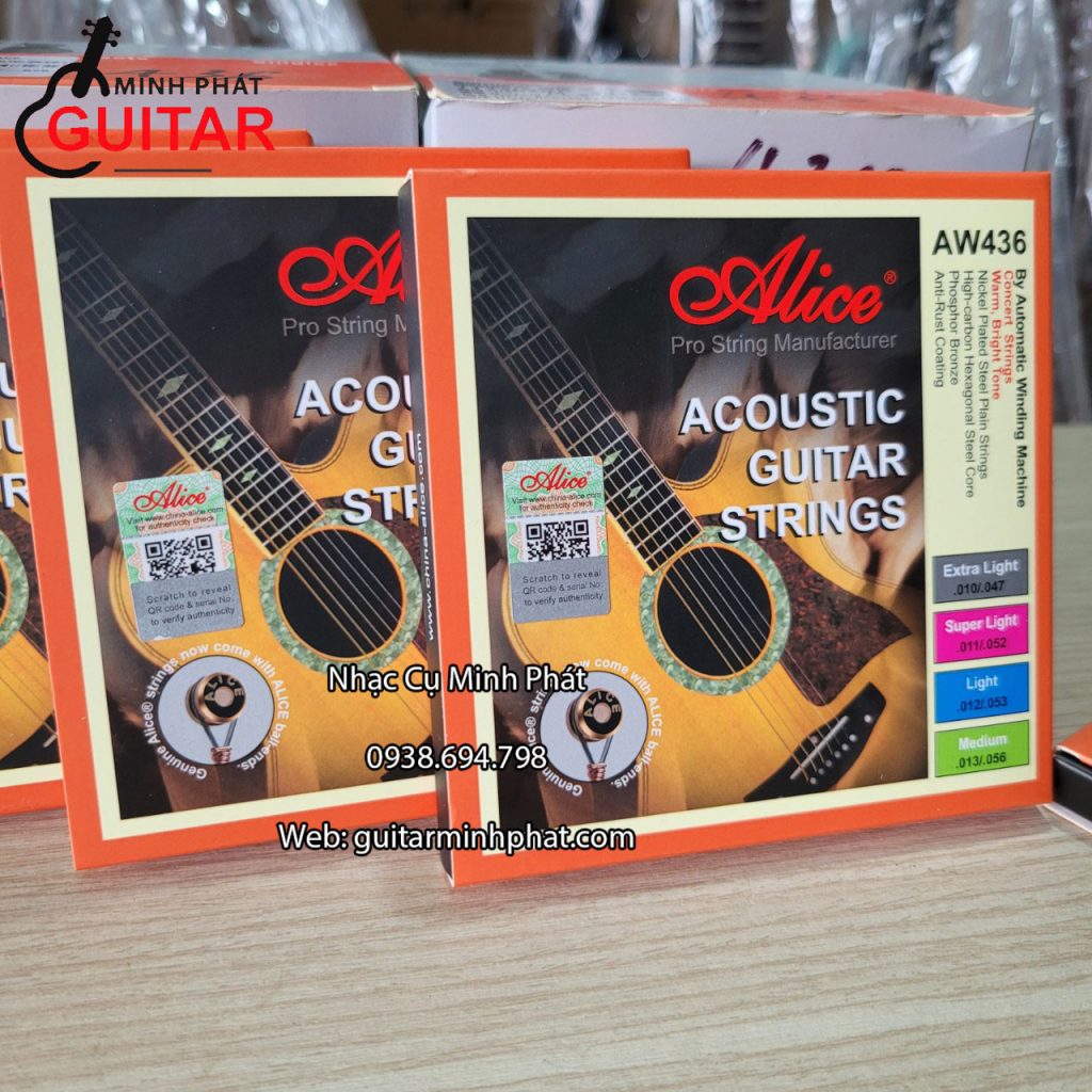 Sản phẩm chính hãng ALice đang được bán tại cửa hàng guitar Minh Phát