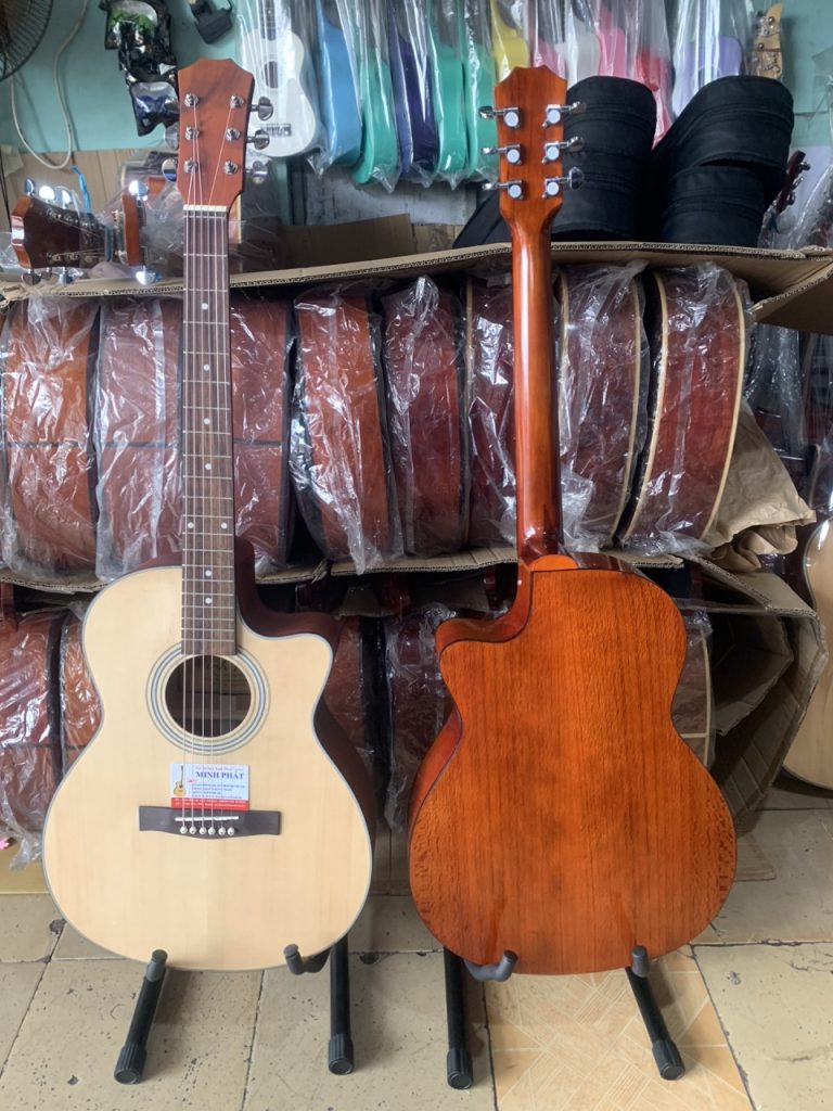 Guitar Acoustic Gỗ Hồng Đào Giá Rẻ Tập Chơi Dáng A MP-A06 7 Guitar Acoustic Gỗ Hồng Đào Giá Rẻ Tập Chơi MP-A06 Cho Người Mới Học Và Tập Chơi Trong Tầm Giá Dưới 1tr500k