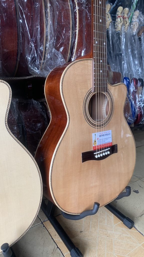 Đàn Guitar Acoustic Gỗ Hồng Đào Kỹ Dáng A MP-A04 9 Đàn Guitar MP-A04 Dáng A Khuyết – Vẻ Đẹp Sang Trọng Trong Từng Đường Nét