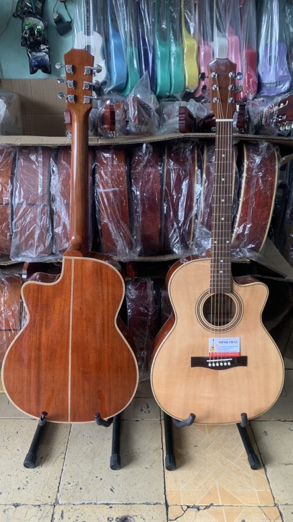 Đàn Guitar Acoustic Gỗ Hồng Đào Kỹ Dáng A MP-A04 8 Guitar Dáng A Khuyết MP-A04: Thiết Kế Hiện Đại, Gỗ Hồng Đào Nguyên Tấm Cao Cấp