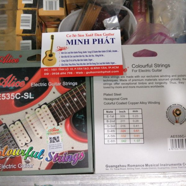 Dây đàn guitar điện Alice AE535C ( 6 màu)