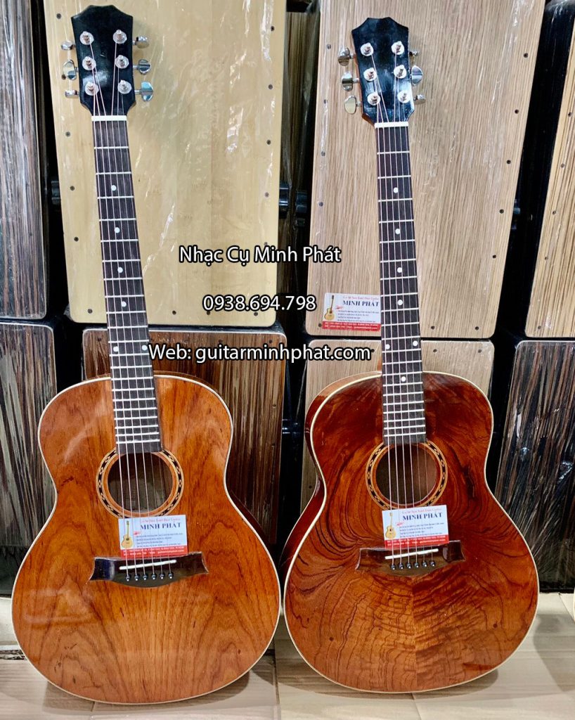 Đàn Guitar Acoustic Mini 3/4 Gỗ Hồng Đào 10 Đàn Guitar Mini Acoustic 3/4 dáng D ( dáng tròn)