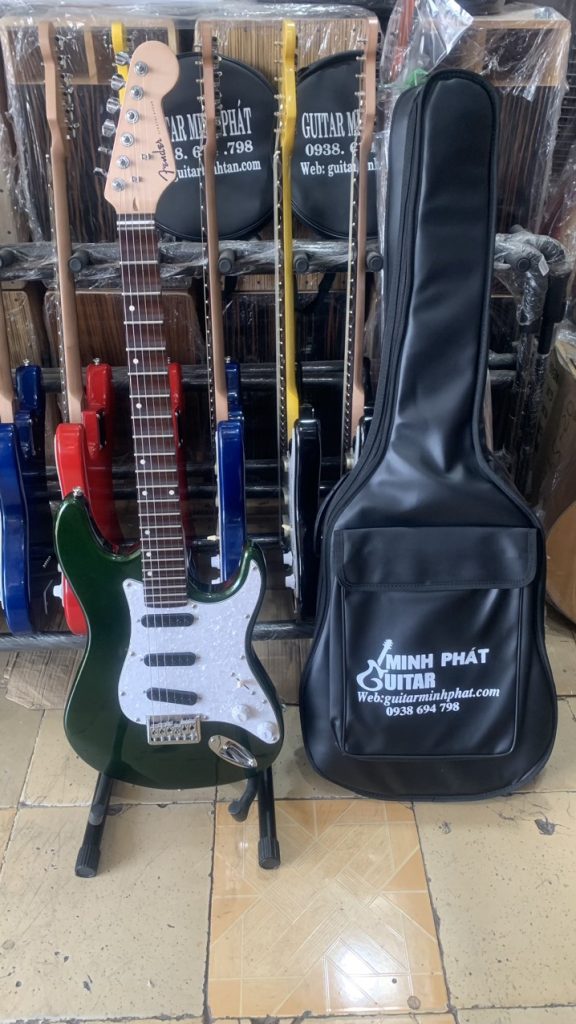 Đàn Guitar Điện Phím lõm Fender MP-DVC1 11 Đàn guitar điện phím lõm fender màu xanh lá