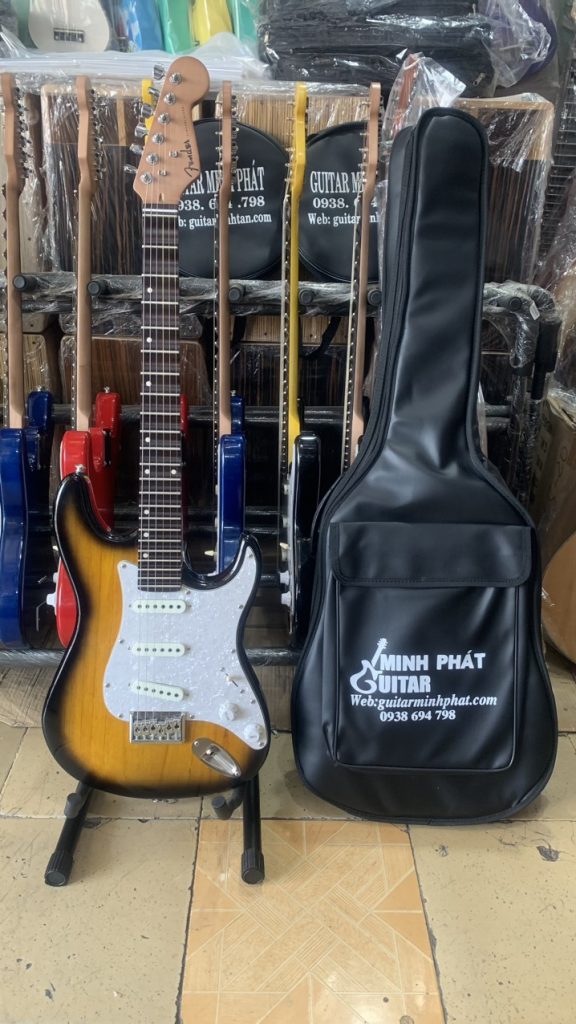 Đàn Guitar Điện Phím lõm Fender MP-DVC1 12 Đàn guitar điện phím lõm fender màu hoàng hôn