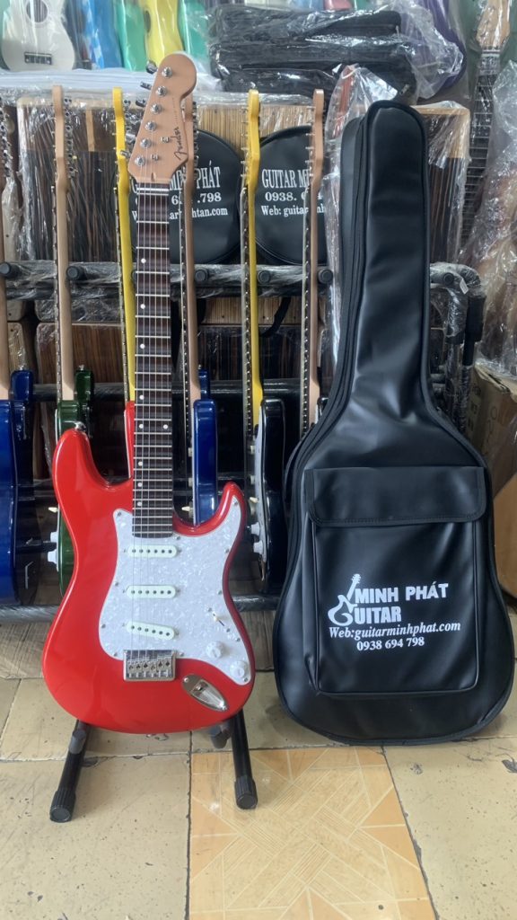 Đàn Guitar Điện Phím lõm Fender MP-DVC1 13 Đàn guitar điện phím lõm fender màu đỏ