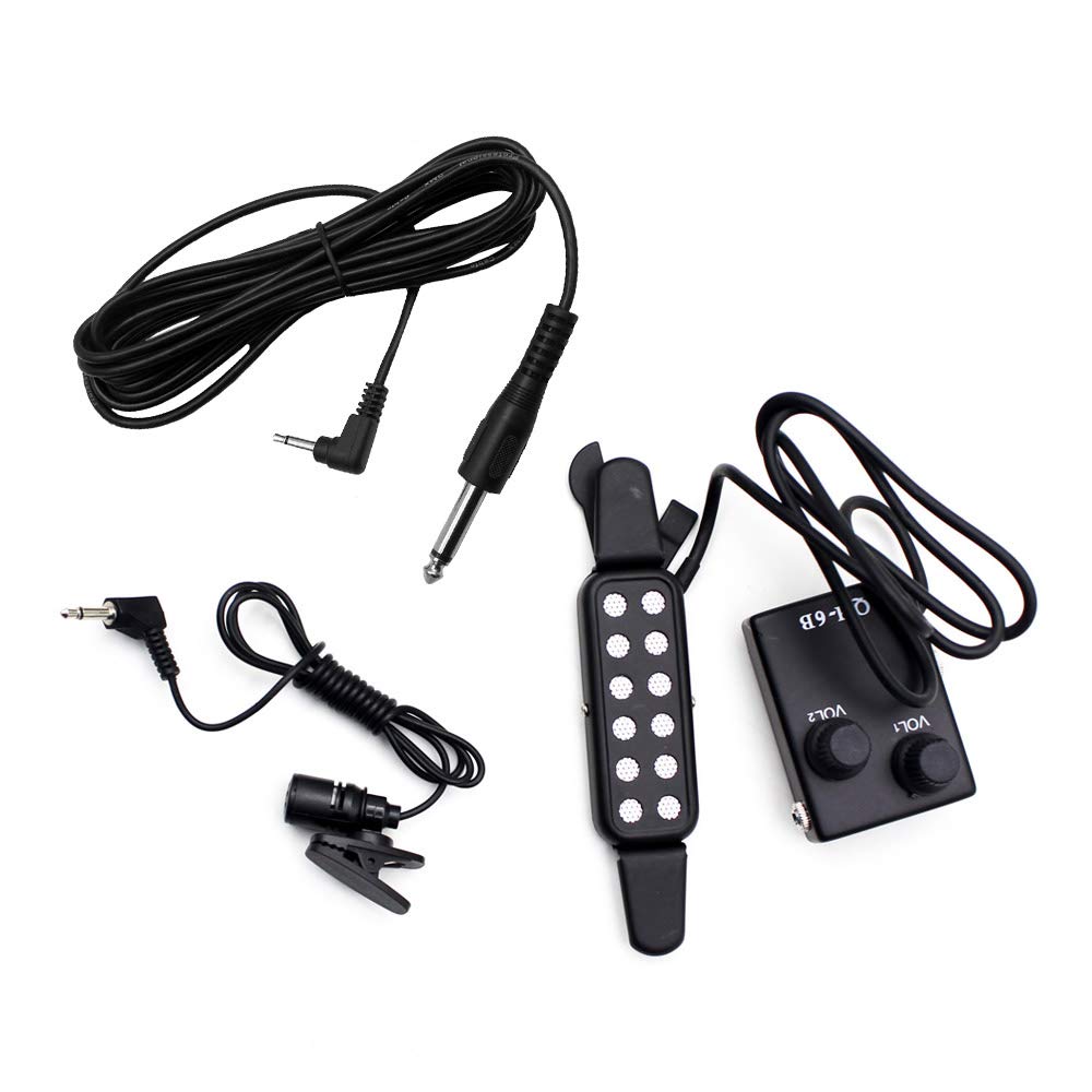 Pickup Guitar QH-6B Chính Hãng - Thu Tiếng Gõ Thùng Cực Hay 2 Pickup Đàn guitar QH-6B (khuếch đại âm thanh đàn)