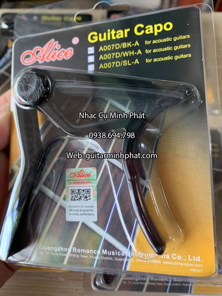 Capo guitar Alice A007D/BK-A 2 Mua Capo Alice A007D/BK-A Uy Tín Tại Nhạc Cụ Minh Phát