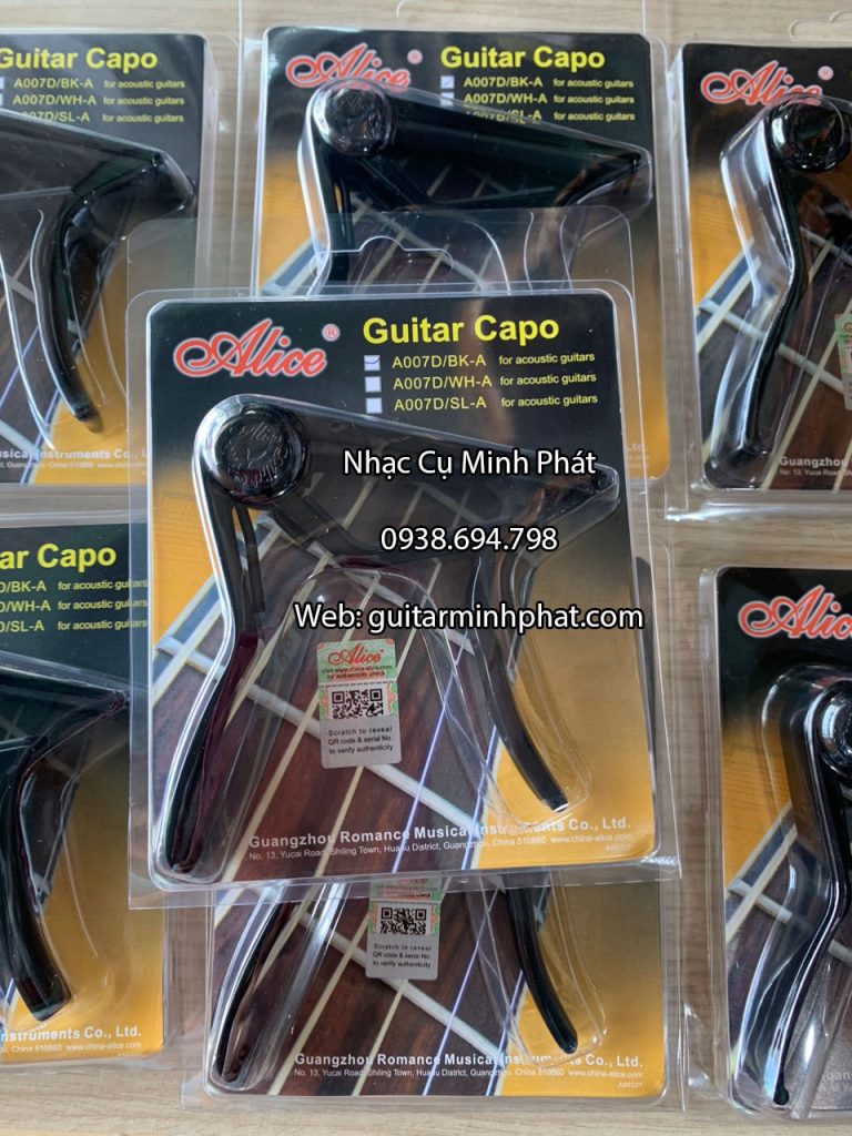 Capo guitar Alice A007D/BK-A 3 Mua Capo Alice A007D/BK-A Uy Tín Tại Nhạc Cụ Minh Phát