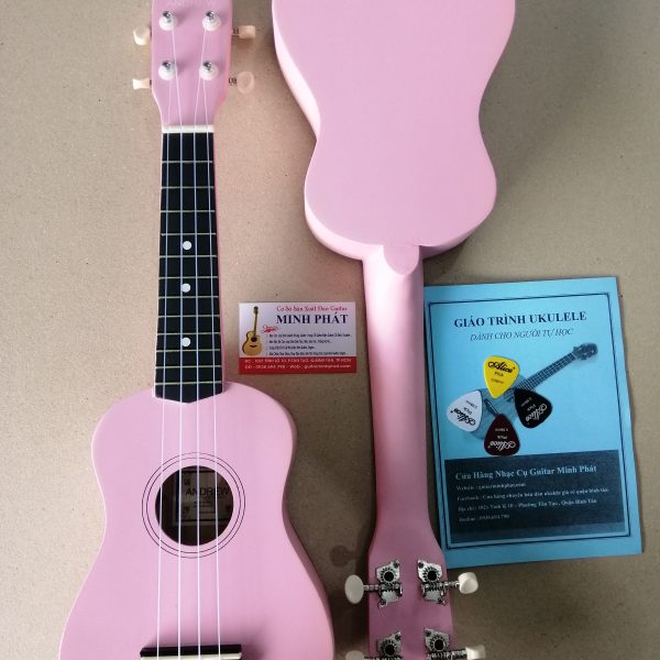 Đàn ukulele soprano màu hồng