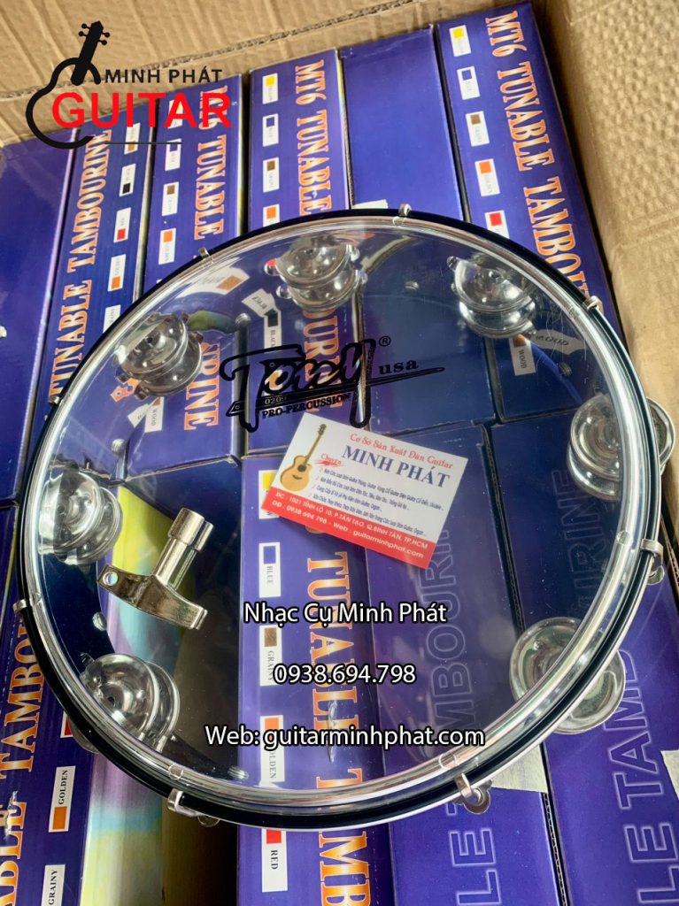 Trống Lắc Tay – Lục Lạc Gõ Bo Tambourine Tony Nhập Khẩu Chính Hãng Cao Cấp