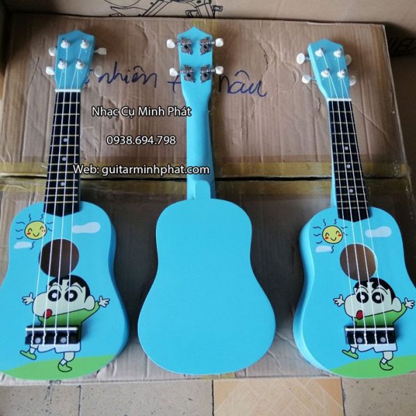 Đàn Ukulele Soprano hình Shin - Cậu bé Bút Chì
