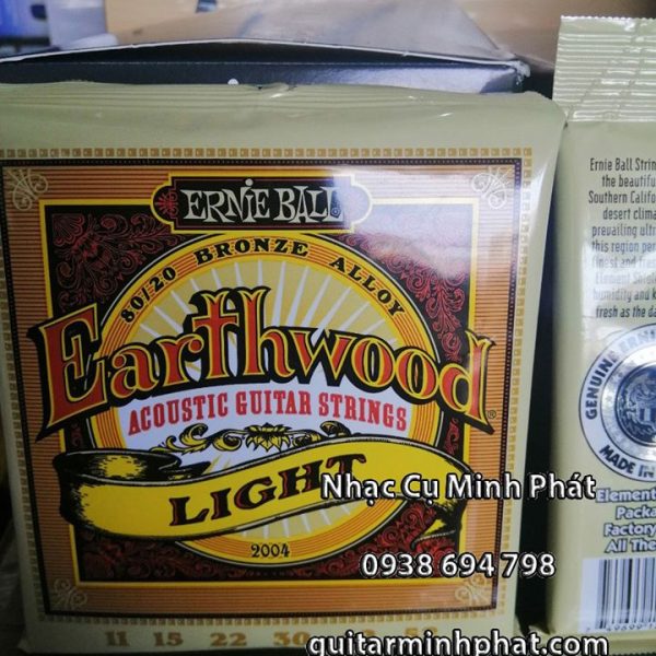 Dây đàn guitar acoustic Ernieball Earthwood 80/20 Bronze