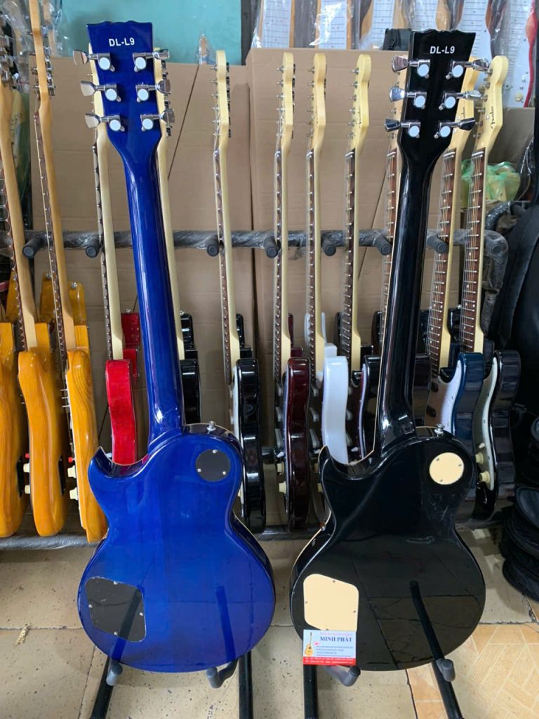 Guitar điện Dallas DL-L9 dáng les paulthân đàn gỗ tự nhiên