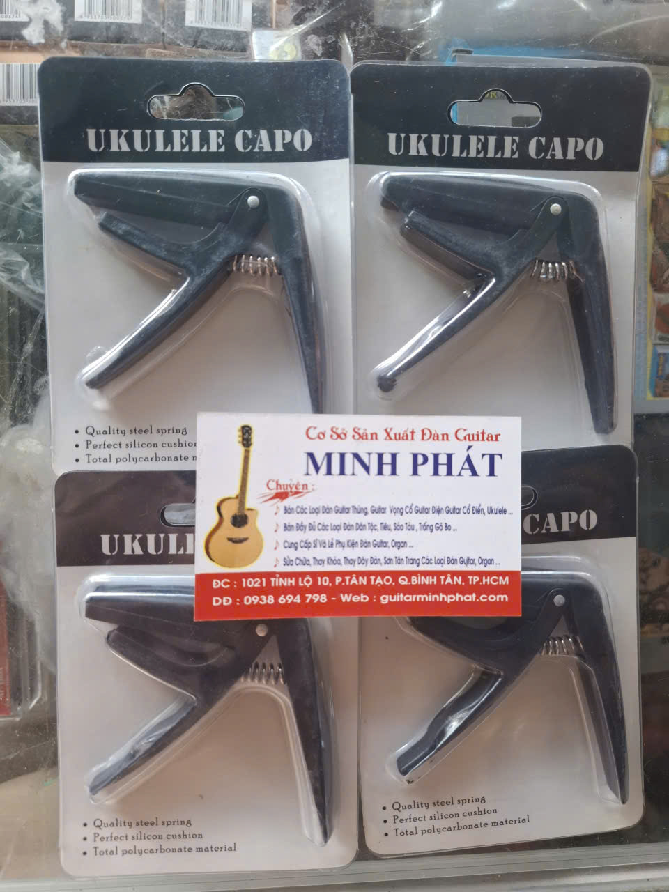 Capo ukulele chất lượng bền đẹp - Guitar Minh Phát
