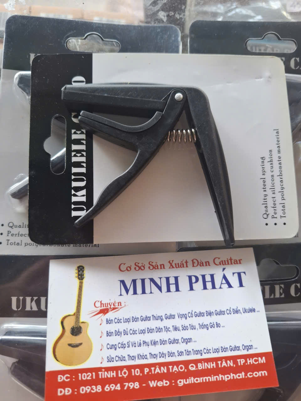 Capo ukulele chất lượng bền đẹp - Guitar Minh Phát