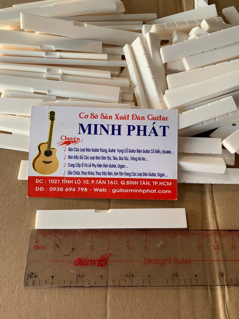 Bộ lược ngựa đàn Classic xương bò mài sẳn 8 Kích thước chuẩn ngựa đàn guitar classic 8mm