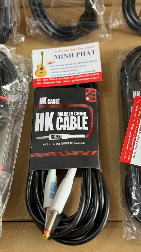 Dây Line 6 Ly HK Cable Cho Guitar, Organ, Piano Điện - Cáp Jack Tín Hiệu Âm Thanh Chống Nhiễu Chống Ồn Cao Cấp Cao 3M 5M 4 Cáp Tín Hiệu Âm Thanh 2 Đầu 6 Ly HK Cable Chuyên Dụng Cho Đàn Guitar