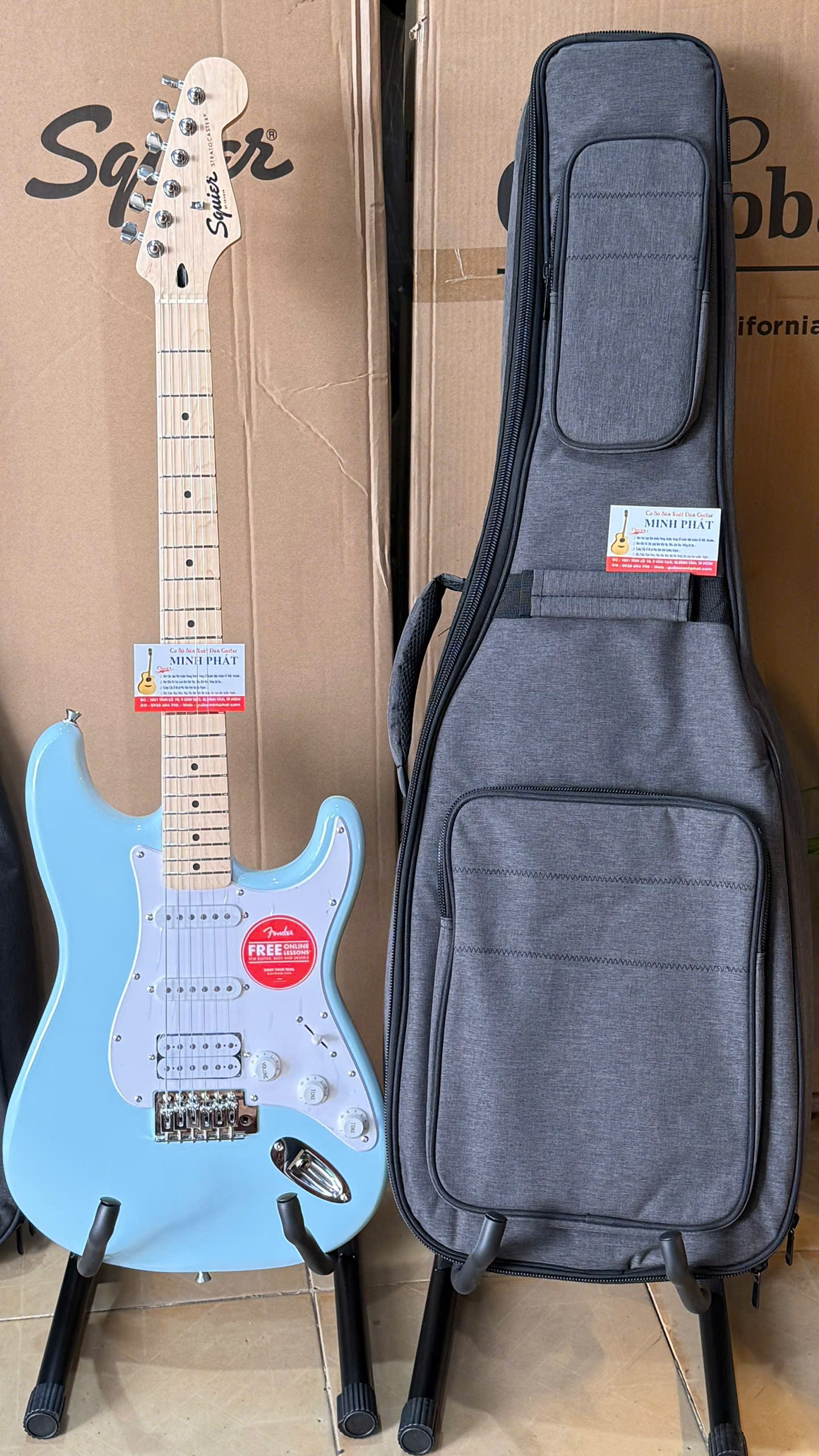 Guitar Squier Sonic Stratocaster HSS chinh hang tại Guitar Minh Phat (5) Guitar Squier Sonic Stratocaster HSS chinh hang tai Guitar Minh Phat 5