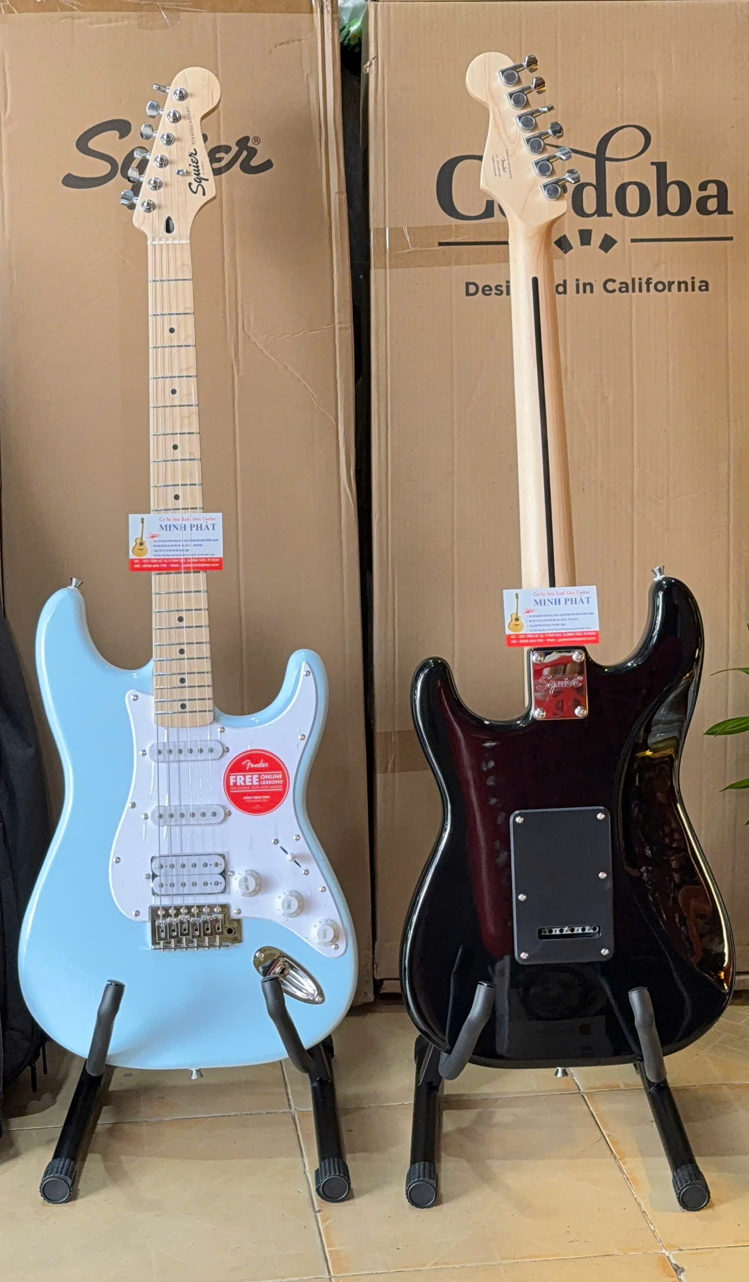 Guitar Squier Sonic Stratocaster HSS chinh hang tại Guitar Minh Phat (6) Guitar Squier Sonic Stratocaster HSS chinh hang tai Guitar Minh Phat 6