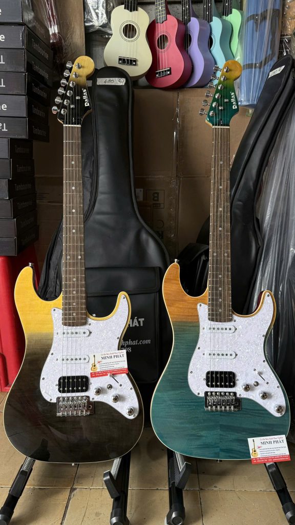 Đàn Guitar Điện Dallas DL-S2 – Cấu Hình HSS Đa Năng Cho Người Mới Tập 7 Hệ thống 4 pickup – đa dạng âm sắc, linh hoạt từ clean nhẹ nhàng đến rock bùng nổ.