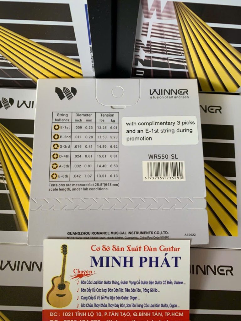 Địa chỉ bán dây guitar điện Winner WR550-SL chính hãng tại Tphcm