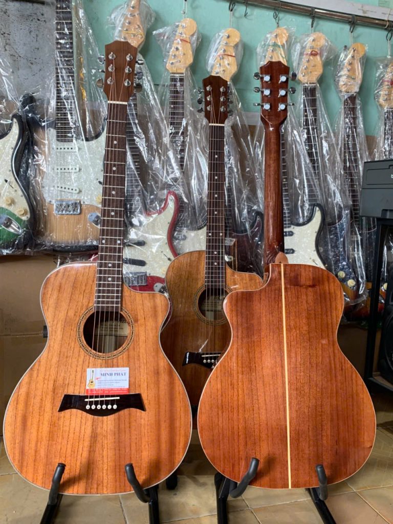 Đàn Guitar Acoustic Hồng Đào Full MP-A18 4 Mẫu đàn guitar Acoustic full gỗ hồng đào giá rẻ đang được bán tại Cửa hàng nhạc cụ Minh Phát Tphcm