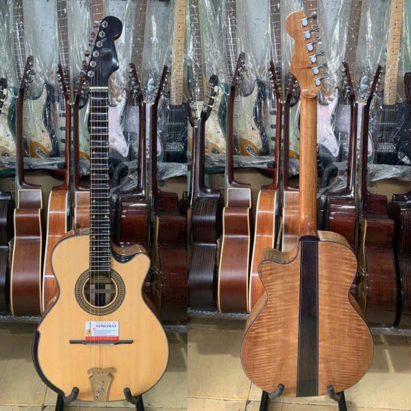 Đàn Guitar Phím Lõm Gỗ Còng Cườm